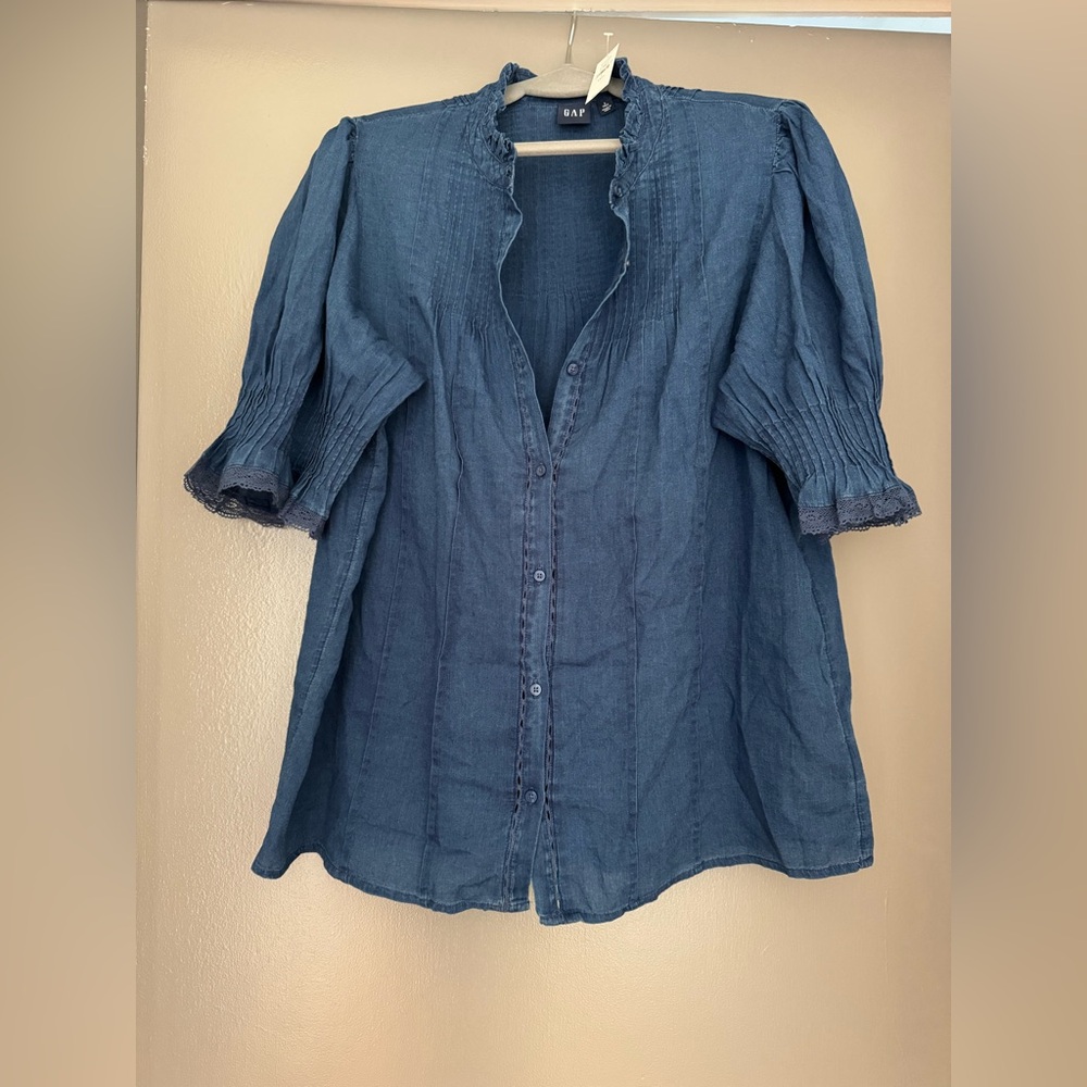 GAP Indigo Denim Blouse